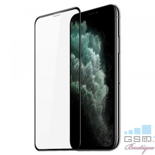 Folie de protectie DUX DUCIS Tempered Glass cu acoperire completa iPhone X / XS / 11 Pro Neagra