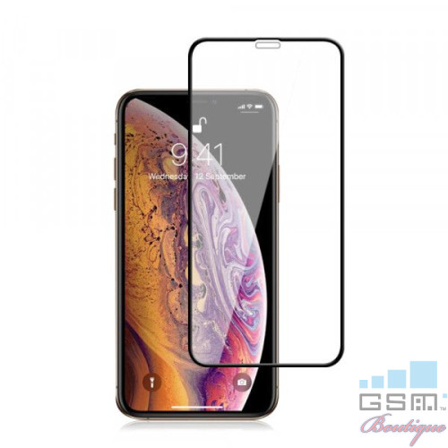 Folie de protectie MOCOLO Tempered Glass iPhone X / XS / 11 Pro cu acoperire completa Neagra