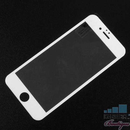Folie De Protectie Tempered Glass Cu Acoperire Completa iPhone 6 / 6S Alba