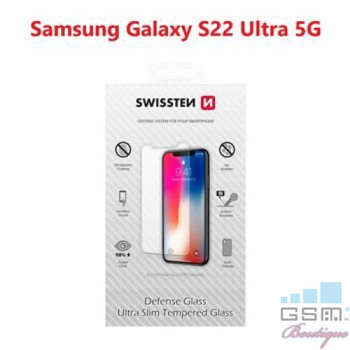 Folie Protectie Sticla Samsung Galaxy S22 Ultra 5G Transparenta