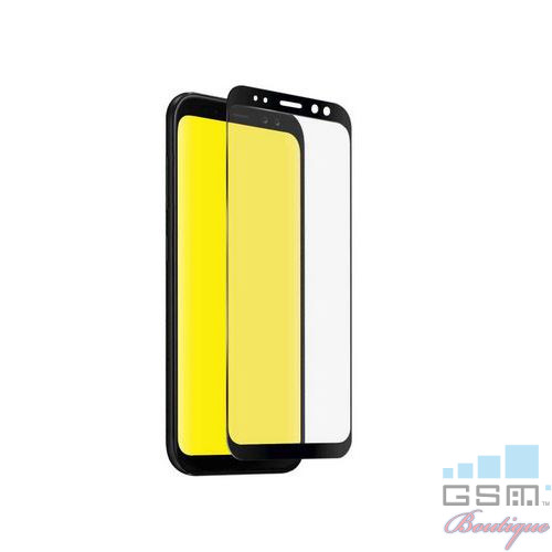 Folie Sticla Protectie Display Samsung Galaxy A8 A530 2018 Acoperire Completa Neagra 4D
