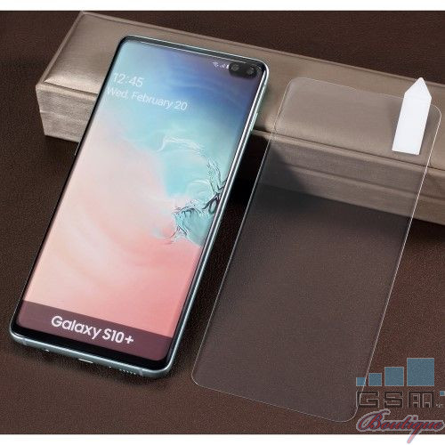 Folie Sticla Protectie Display Samsung Galaxy S10 Plus Acoperire Completa 3D UV Full Glue Transparenta