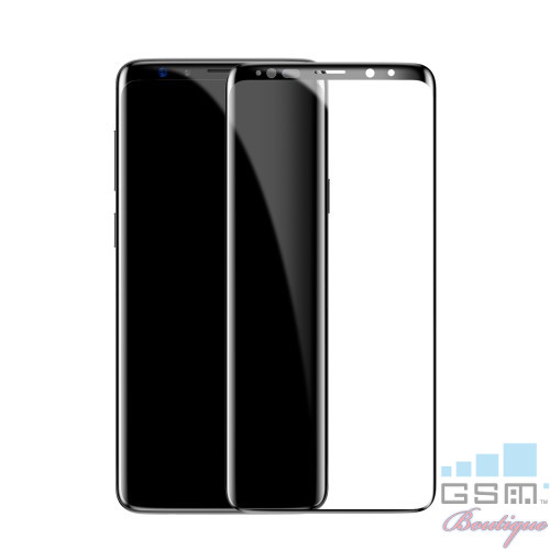 Folie Sticla Samsung Galaxy S9 Plus G965 Protectie Display Acoperire Completa Neagra