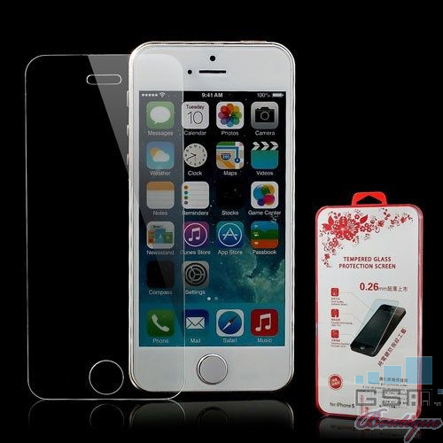 Geam Protectie Display iPhone 5 5s Tempered In Blister