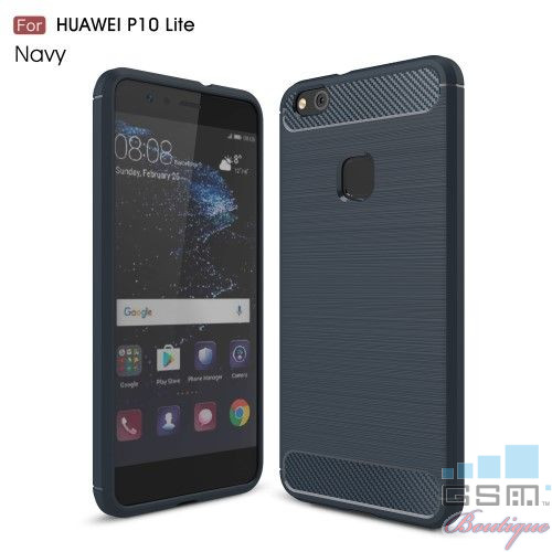 Husa Huawei P10 Lite Carbon Series Albastra