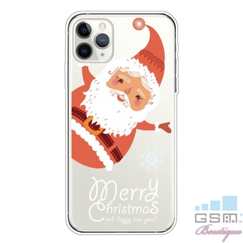 Husa iPhone 11 Pro TPU Lovely Santa Claus Rosie