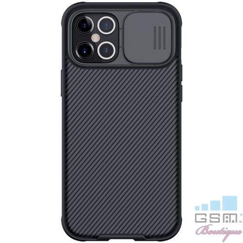 Husa iPhone 12 Pro Max Dura Cu Protectie Camera Neagra