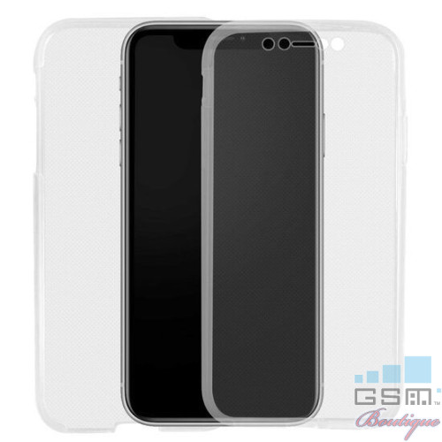 Husa iPhone XS / X Lemontti Silicon Full Cover 360 Transparent