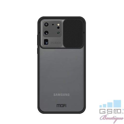 Husa Samsung Galaxy S20 Ultra Dura Cu Protectie Camera Neagra