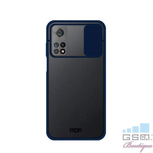 Husa Telefon Xiaomi Mi 10T 5G / 10T Pro 5G Dura Cu Protectie Camera Albastra