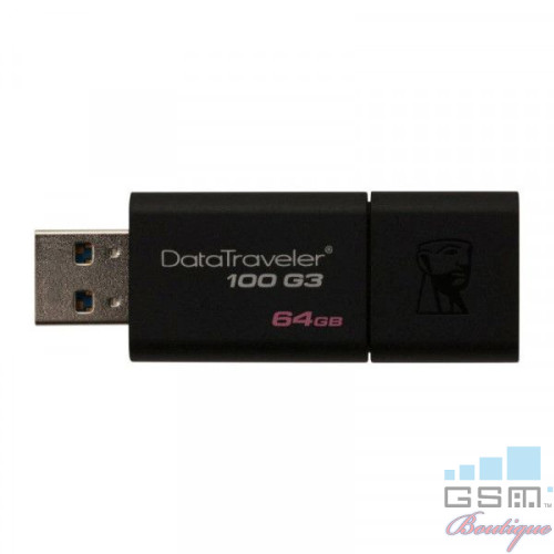Memorie USB Kingston DataTraveler 100 G3, 64GB, USB 3.0