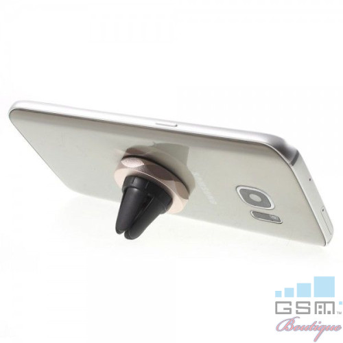 Suport Telefon Auto Samsung Huawei iPhone Magnetic Auriu