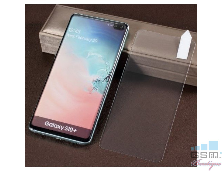 assistant haze Better Folie Sticla Protectie Display Samsung Galaxy S10 Plus Acoperire Completa  3D UV Full Glue Transparenta - GSM Boutique