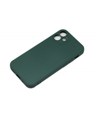 Husa Silicone Case Apple iPhone 12 Verde Inchis