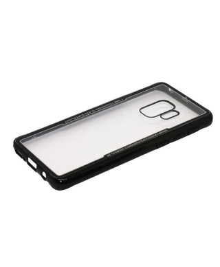 Husa Glass Plastic Case Samsung Galaxy S9, G960F Neagra