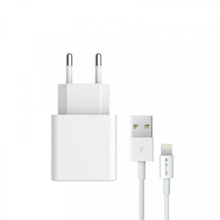 Adaptor retea+ cablu lightning Apple iPhone, Alb