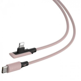 Baseus Cablu Colourful Elbow Lightning la Type-C Pink (1.2m, 18W, PD)