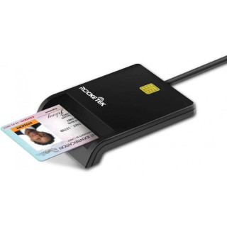 Cititor de carduri smart Rocketek USB Type C Negru