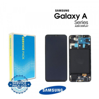 Display cu touchscreen Samsung Galaxy A20 A205, , Negru