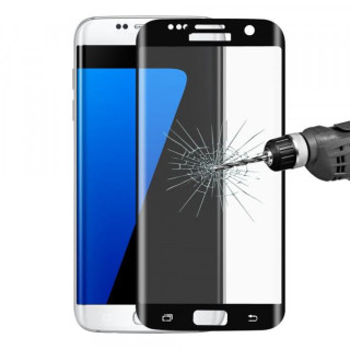 Folie de protectie Tempered Glass cu acoperire completa Samsung Galaxy S7 Edge Neagra
