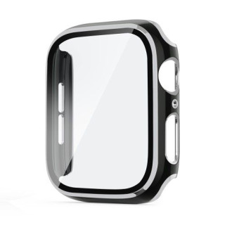 Folie Protectie Sticla Apple Watch Series 6 / SE / 5 / 4 44mm Acoperire Completa Argintie