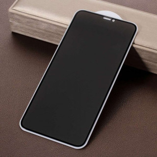 Folie Protectie Sticla iPhone 11 Acoperire Completa Anti Spy Neagra