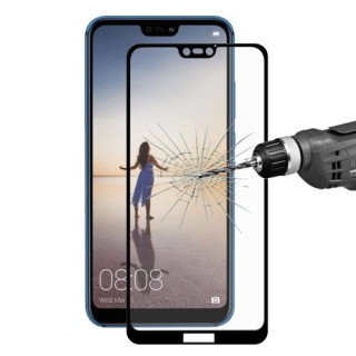 Geam Folie Sticla Protectie Display Huawei P20 Lite / Nova 3e Acoperire Completa Negru