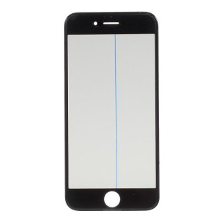 Geam iPhone 6s Cu Rama si Adeziv Sticker Negru