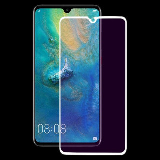 Geam Protectie Display Huawei Mate 20 Acoperire Completa 6D Alb