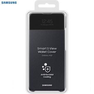 Husa de protectie Samsung Smart S View Wallet Cover A32, Black