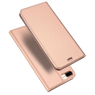 Husa Flip Cu Stand iPhone 8 Plus / 7 Plus Roz Aurie
