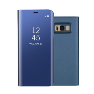 Husa Flip Cu Stand Samsung Galaxy S8 G950 Tip Oglinda Albastra