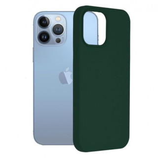 Husa iPhone 13 Pro Silicon Dark Green