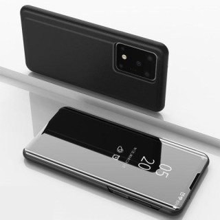 Husa Samsung Galaxy S20 Ultra Flip Cu Stand Tip Oglinda Neagra