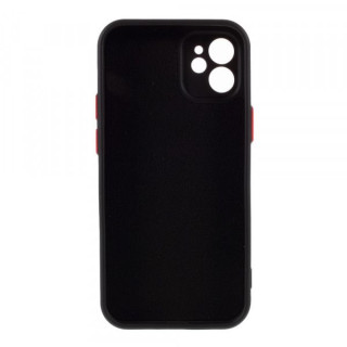 Husa Silicon iPhone 12, cu protectie camera, Negru