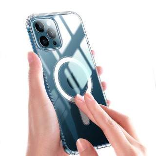Husa Telefon iPhone 11 Dura Cu Suport Incarcare MagSafe Transparenta
