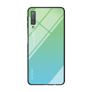 Husa Telefon Samsung Galaxy A7 2018 Cu Spate Din Sticla Verde