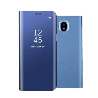 Husa Telefon Samsung Galaxy J7 J730 2017 Tip Oglinda Flip Albastra