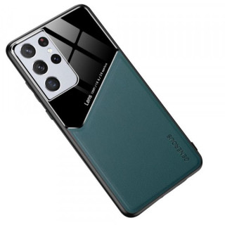 Husa Telefon Samsung Galaxy S21 Ultra 5G Dura Compatibila Cu Suport Magnetic Verde
