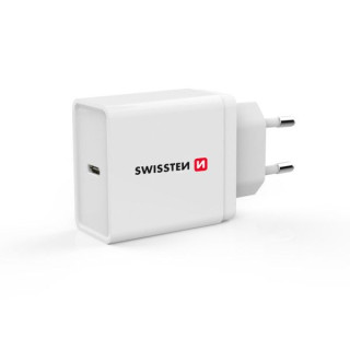 Incarcator de retea SWISSTEN POWER DELIVERY USB-C 18W, Alb