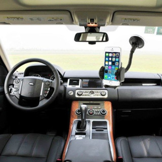 Suport auto 2 in 1 Universal Samsung iPhone Nokia LG BlackBerry 47-100 mm Negru