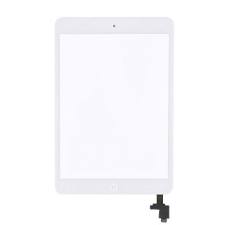 Touchscreen cu Buton si conector IC Apple iPad Mini Alb