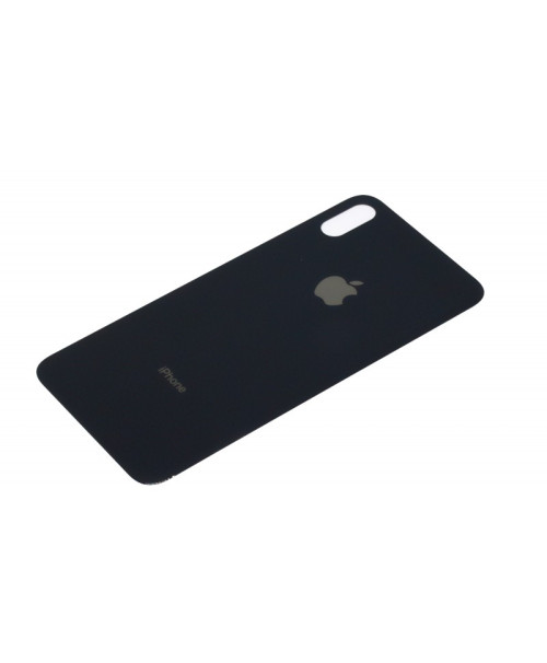 Capac Baterie Apple iPhone XS Max Negru cu gaura pentru camera mica